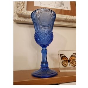 Vintage Cobalt Blue George Washington Chalice Avon